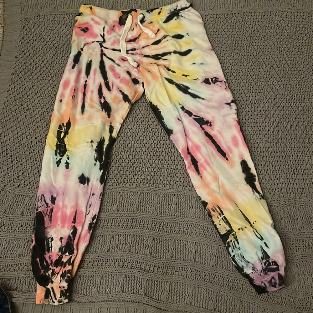 BRAND NEW, tie dye sweat pants, size large, from indigo